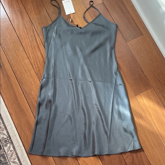 Quince Dresses & Skirts - QUINCE SILK MINI SLIP DRESS
***LAVA SMOKE COLOR***
New with tag 
Size small
